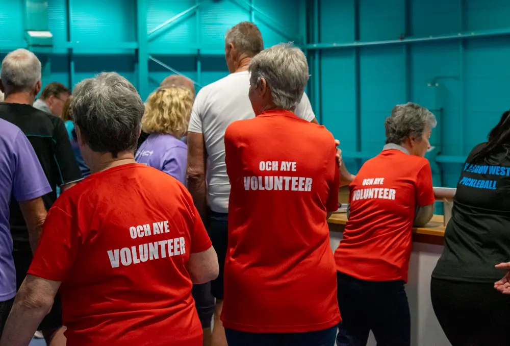 Pickleball Scotland volunteers.