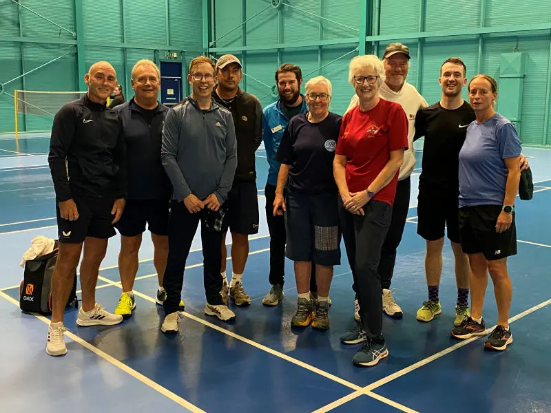Pickleball for Wellbeing Edinburgh – Re-engage Activity Group at Meadowbank Sports Centre, Edinburgh.