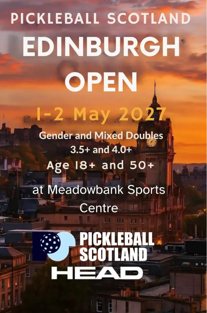 Pickleball Scotland Edinburgh Open 2027