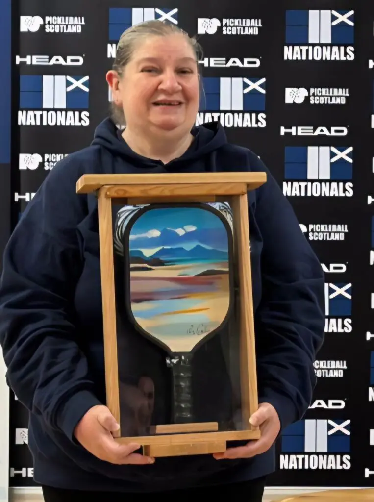 Sheila Johnston receives the Pam Carter Award